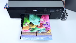 Epson R3000 тест на скорость печати фото А3 [upl. by Anyala]