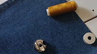 Creative tricks for sewing and shortening jeans [upl. by Khajeh764]