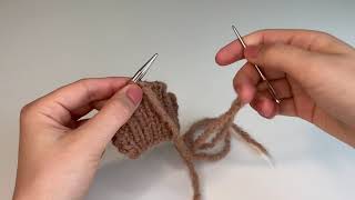 Italiensk avfelling  Italian bind off Tutorial [upl. by Rufe]