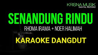 SENANDUNG RINDU DAG DIG DUG KARAOKE DANGDUT DUET TANPA VOKAL [upl. by Gardia]