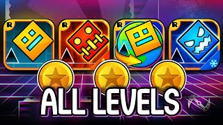 Every Geometry Dash Level ALL COINS GD Meltdown World Subzero [upl. by Yerdna]