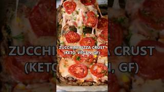 Keto Zucchini Pizza Crust 🍕 Vegan GlutenFree LowCarb Recipe [upl. by Yehc]