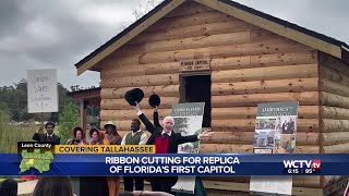 Replica of First Florida Capitol unveiled at Cascades Park in Tallahassee [upl. by Chesnut578]