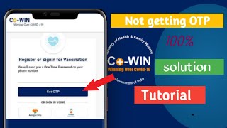 Cowin app otp problem  cowin app otp problem fixed how to register in cowin [upl. by Brigette]