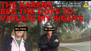 Karens Beg Cops To Violate Man’s Rights [upl. by Dronski]