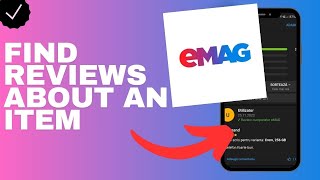 Where to find reviews about an item in the Emag app [upl. by Wait]