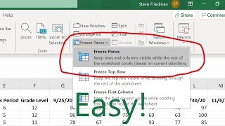 How to Freeze Columns and Rows in Excel [upl. by Jarlathus]