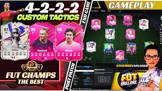 4222  4222 Meta Custom Tactics in EA FC 24 Ultimate Team  97 Vieira SBC  FUT Champs LIVE [upl. by Dhar]