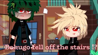 Bakugo Fell Off The Stairs  DkBk  DekuBaku  Villain Deku [upl. by Arreic692]