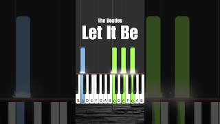 How to play this CLASSIC piano song by The Beatles piano shorts [upl. by Neelyk]