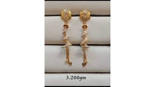 Latest Design Gold Daily wear Earrings Collection 2025Light Weight Gold Earrings Design with Price [upl. by Ariane957]