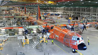 Tour of Billion  US Advanced Factories Producing Massive Lockheed C130 Hercules [upl. by Easton767]