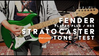 Fender Player Plus Stratocaster HSS Tone Test  Sherwood Music [upl. by Isabella]