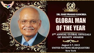 DR HP KANORIA GLOBAL MAN OF THE YEAR [upl. by Noroj]