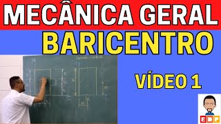 Mecanica geral Como calcular o Baricentro ou o Centroide de uma figura plana composta [upl. by Hernando]