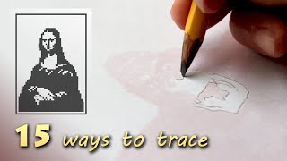 15 ways how to trace or transfer a photo image or drawing ■ Tracing Masterpieces [upl. by Standley]