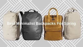 Best Minimalist Backpacks for One Bag Travel [upl. by Amaris]