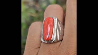 Natural Orangy Red Coral No Treatment Untreated 1022 carats memo SKY lab coral permata gemstone [upl. by Sackey]