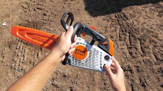 Stihl MS194T  First Cut amp Quick Test [upl. by Annaeel]