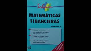 Matematicas Financieras  Schaum [upl. by Obmar]