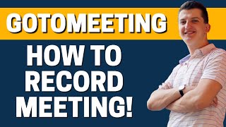 How To Record Meeting In GoTomeeting [upl. by Onaivatco]