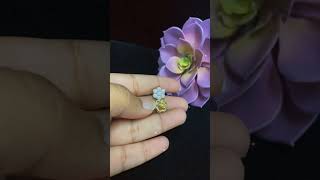 Diamond Celebrity’s Womens 925 Silver Yellow 225ct VVS ‘D’ Moissanite flower Stud Earrings [upl. by Alvera609]