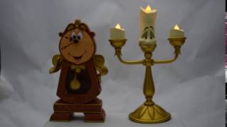 Cogsworth and Lumiere Figures by Disney Parks  Beauty and the Beast [upl. by Olimpia189]