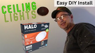 How to EASILY INSTALL Recessed CEILING LED quotCanlessquot LIGHTS  Step by Step DIY Demo [upl. by Suirtemed972]