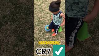 5 year old Hardworking Baller Like CR7 cristianoronaldo soccer foryou [upl. by Euqinim993]