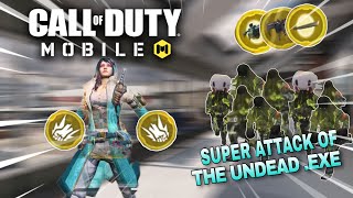 Super attack of the undead exe  Call of duty mobile  funny meme gameplay [upl. by Genevra]