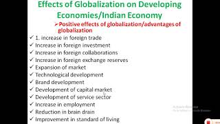 Positive effects of Globalisation for developing countries Advantages of Globalisation [upl. by Norreht255]