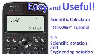 ClassWiz Calculator Tutorial  PreAlgebra 39 Scientific notation and Engineering notation [upl. by Aciras]