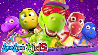 Five Little Dinos  Zigaloo Dance  S4EP37 Official Video  LooLoo Kids Songs for Kids [upl. by Lewanna]