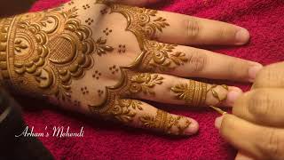 upper hand wrist design  Arhams Mehendi [upl. by Wendell]