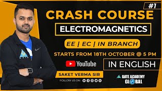 1  Coordinate System  Electromagnetics  FREE CRASH COURSE By Saket Sir  EE\EC\IN  GATE21 [upl. by Volny]