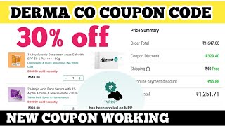 derma co coupon code 30 off  derma co coupon code [upl. by Corney]