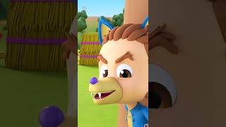 Three Little Pigs shorts kidssong cartoonvideos nurseryrhymes pigs preschool [upl. by Enrobialc]