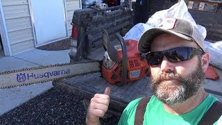 A better way to sharpen a chainsawand a farmers Husqvarna chainsaw review [upl. by Gide]