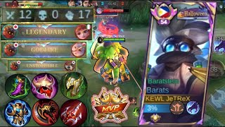 BARATS TOP PH BUILD META BARATS BEST EMBLEM SET amp BUILD FOR JUNGLE  MLBB🦖 [upl. by Tennes67]