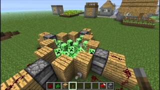 Minecraft 10 ways to kill a creeper [upl. by Nottap]