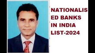 2494Nationalised banks in indiabank examquestions and answersnationalised banks list 2024 [upl. by Ahsatak]