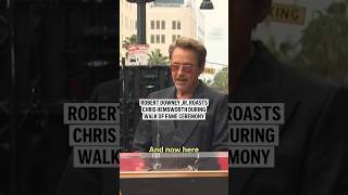 Robert Downey Jr roasts Chris Hemsworth during Walk of Fame ceremony [upl. by Christa]