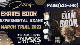 Exam Books 2024  Experimental Exams  Exam no7 March Trial 2023 [upl. by Rafaelita]