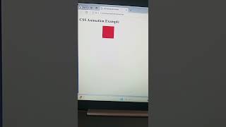 CSS animation example css htmlcss [upl. by Crudden242]