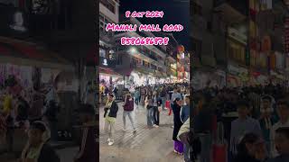 Manali Mall Road  08 Oct 2024  Contact for manali taxi bookings and homestay in naggar manali [upl. by Sinnaoi]