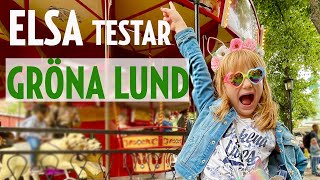 GRÖNA LUND  Elsa testar 🎡❤️🤩 [upl. by Lillie]