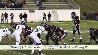 High School Football Salem vs Christiansburg112312 2nd Half [upl. by Karil]