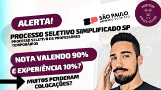 Processo seletivo simplificado de Professores SP Peso da nota e experiência Veja [upl. by Strage]