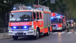 ERNEUTE BRANDSTIFTUNG  Feuer auf Dach  starke Rauchentwicklung  Feuerwehr Düsseldorf [upl. by Dolly84]