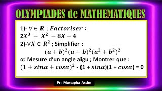 Olympiades de mathématiques  Math Olympiade  Olympiades mathématiques [upl. by Demaria]